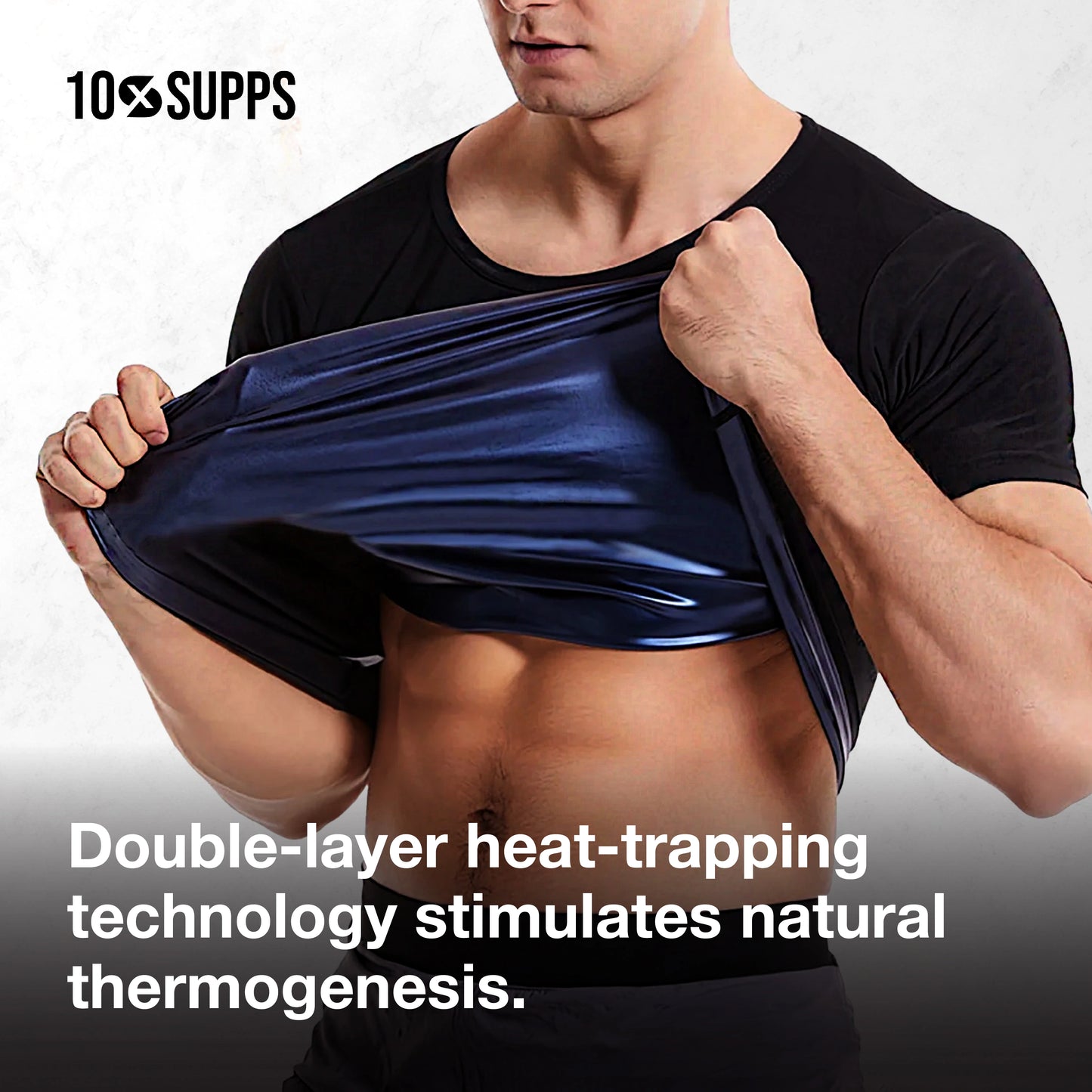 10xSUPPS Sauna T-shirt For Men