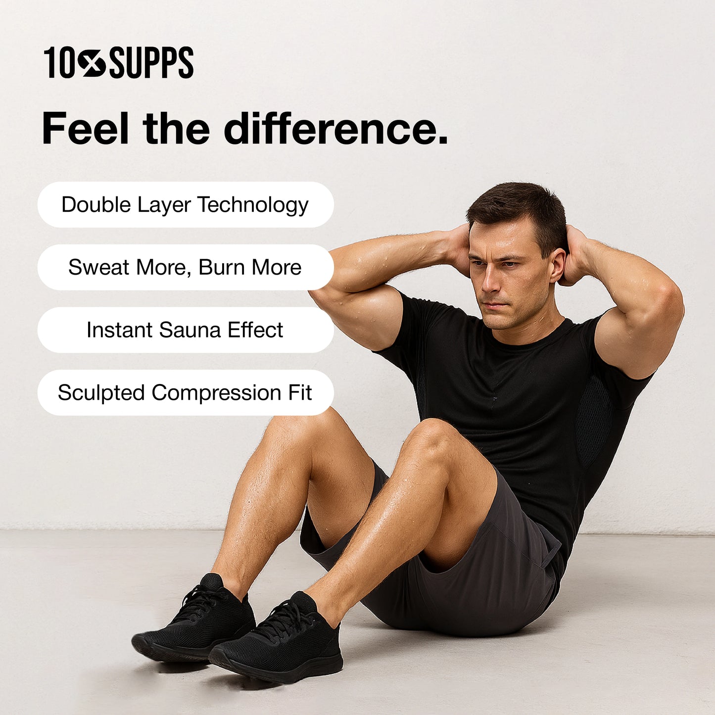 10xSUPPS Sauna T-shirt For Men