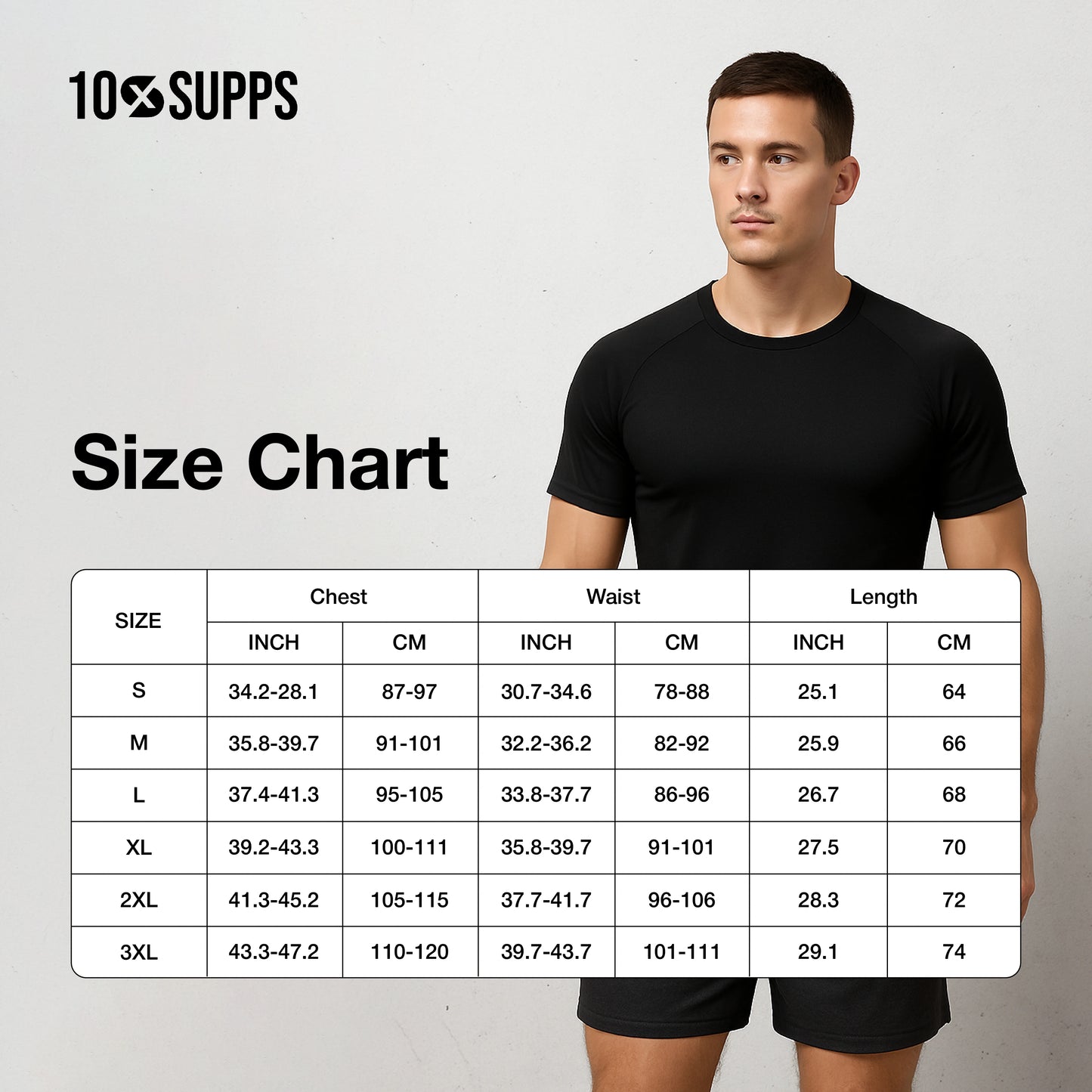 10xSUPPS Sauna T-shirt For Men